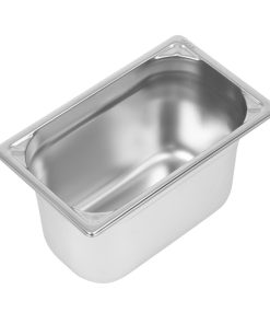 Vogue Heavy Duty Stainless Steel 1/4 Gastronorm Pan 150mm (DW448)