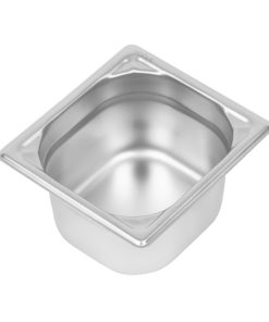 Vogue Heavy Duty Stainless Steel 1/6 Gastronorm Pan 100mm (DW450)