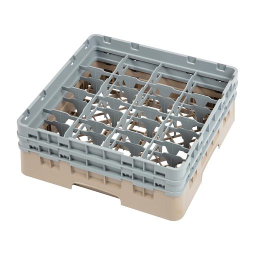 Cambro Camrack Beige 16 Compartments Max Glass Height 133mm (DW551)