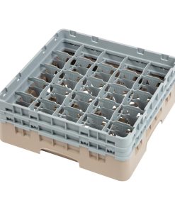 Cambro Camrack Beige 25 Compartments Max Glass Height 133mm (DW555)