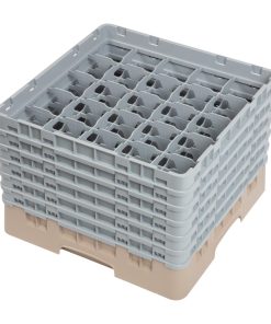 Cambro Camrack Beige 25 Compartments Max Glass Height 298mm (DW557)