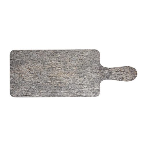 Churchill Alchemy Buffet Handled Melamine Paddle Boards Distressed Wood 266mm (DW761)