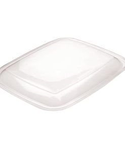 Fastpac Large Rectangular Food Container Lids 1350ml / 48oz (Pack of 150) (DW785)