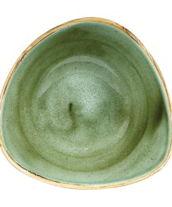 Churchill Stonecast Triangular Bowls Samphire Green 185mm (Pack of 12) (DY044)