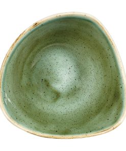 Churchill Stonecast Triangular Bowls Samphire Green 153mm (Pack of 12) (DY045)