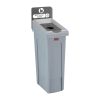 Rubbermaid Slim Jim Bottles and Cans Recycling Station Dark Grey 87Ltr (DY089)