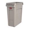 Rubbermaid Slim Jim Container With Venting Channels Beige 60Ltr (DY112)
