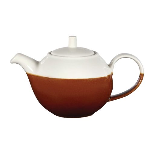 Churchill Monochrome Profile Teapots Cinnamon Brown 430ml (Pack of 4) (DY160)