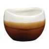 Churchill Monochrome Bulb Dip Pots Cinnamon Brown 70ml (Pack of 6) (DY169)