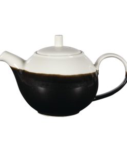 Churchill Monochrome Profile Teapots Onyx Black 430ml (Pack of 4) (DY170)