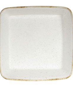 Churchill Stonecast Hints Square Baking Dishes Barley White 250mm (Pack of 6) (DY200)