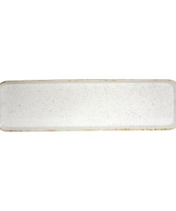Churchill Stonecast Hints Rectangular Flat Trays Barley White 150 x 530mm (DY204)