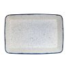 Churchill Stonecast Hints Rectangular Baking Dishes Indigo Blue 250 x 380mm (DY207)