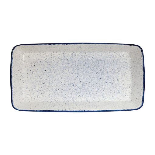 Churchill Stonecast Hints Rectangular Baking Dishes Indigo Blue 325 x 530mm (DY208)