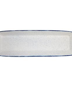 Churchill Stonecast Hints Rectangular Baking Dishes Indigo Blue 160 x 530mm (DY209)