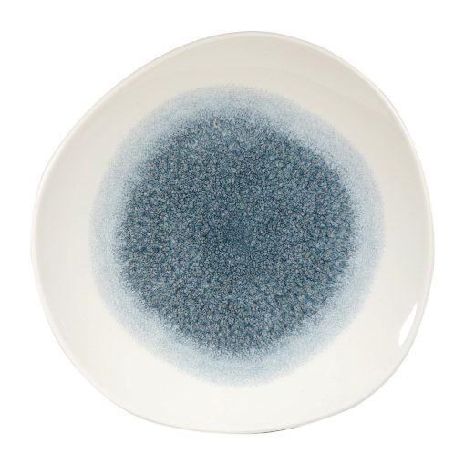 Churchill Studio Prints Raku Round Trace Plates Topaz Blue 286mm (Pack of 12) (DY222)