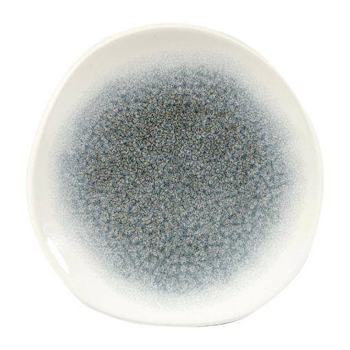 Churchill Studio Prints Raku Round Trace Plates Topaz Blue 186mm (Pack of 12) (DY223)