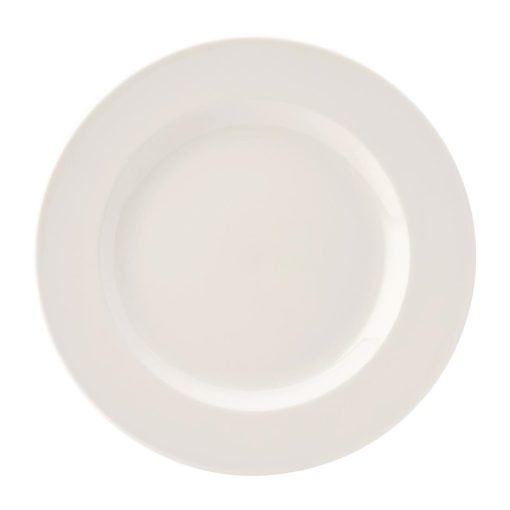 Utopia Pure White Wide Rim Plates 250mm (Pack of 24) (DY313)