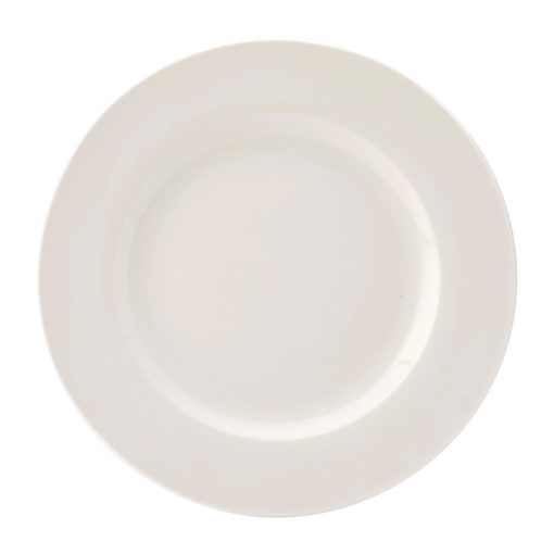 Utopia Pure White Wide Rim Plates 270mm (Pack of 18) (DY314)