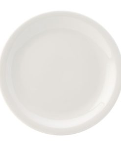 Utopia Titan Narrow Rimmed Plates White 240mm (Pack of 24) (DY318)