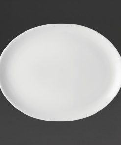 Utopia Pure White Oval Plates 300mm (Pack of 18) (DY321)