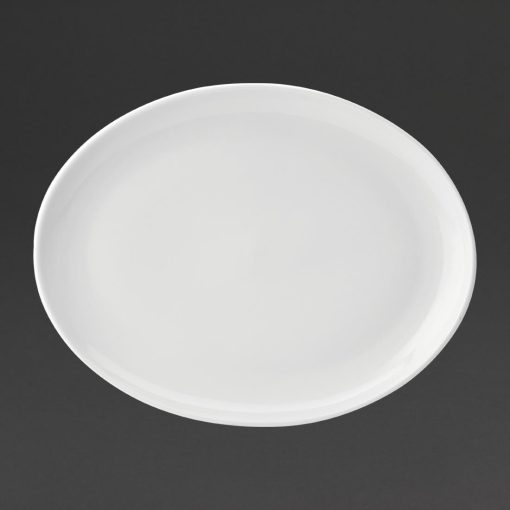 Utopia Pure White Oval Plates 360mm (Pack of 18) (DY322)