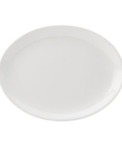 Utopia Titan Oval Plates White 240mm (Pack of 24) (DY324)