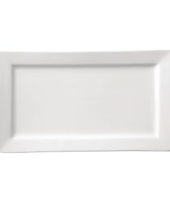Utopia Titan Rectangular Plates White 180mm x 300mm (Pack of 12) (DY338)