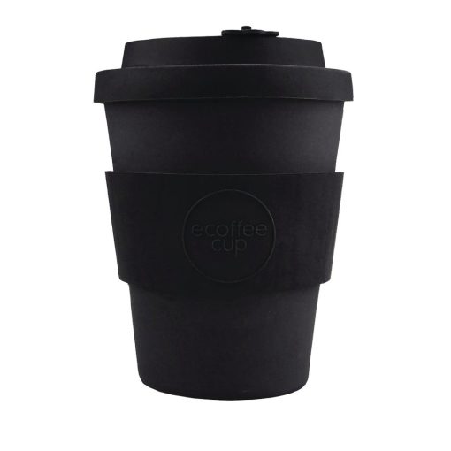 Ecoffee Cup Bamboo Reusable Coffee Cup Kerr & Napier Black 12oz (DY487)