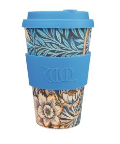 Ecoffee Cup Bamboo Reusable Coffee Cup Lily William Morris 14oz (DY490)