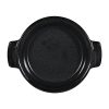 Churchill Black Igneous Stoneware Individual Dish 140mm (Pack of 6) (DY785)