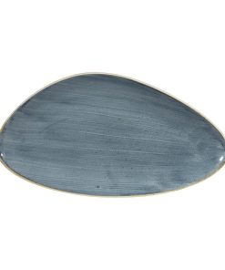 Churchill Stonecast Triangular Plates Blueberry 355mm (Pack of 6) (DY797)