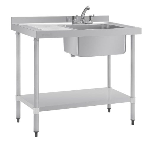 Vogue Single Sink Left Hand Drainer 1000mm (DY821)