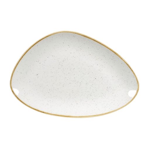 Churchill Stonecast Triangular Plates Barley White 304mm (Pack of 6) (DY875)