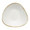 Churchill Stonecast Triangular Shallow Bowls Barley White 210mm (DY877)