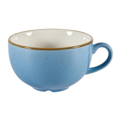 Churchill Stonecast Cappuccino Cups Cornflower Blue 340ml 12oz (Pack of 12) (DY880)
