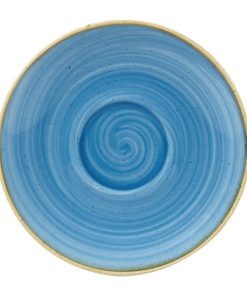Churchill Stonecast Cappuccino Saucers Cornflower Blue 156mm (DY888)