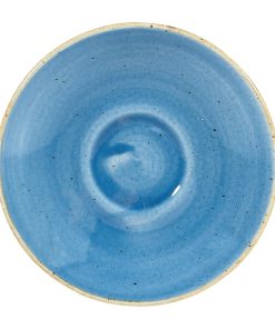 Churchill Stonecast Espresso Saucers Cornflower Blue 118mm (Pack of 12) (DY889)