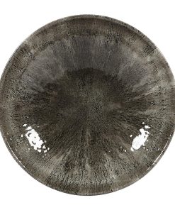 Churchill Stone Quartz Black Evolve Coupe Bowls 182mm (Pack of 12) (DY896)