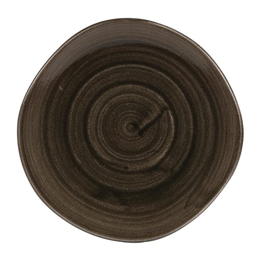 Churchill Stonecast Patina Round Trace Bowls Iron Black 253mm (Pack of 12) (DY906)