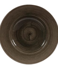 Churchill Stonecast Patina Profile Wide Rim Bowls Iron Black 280mm (Pack of 12) (DY909)