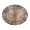 Churchill Stone Zircon Brown Orbit Oval Coupe Plates 317mm (Pack of 12) (DY916)