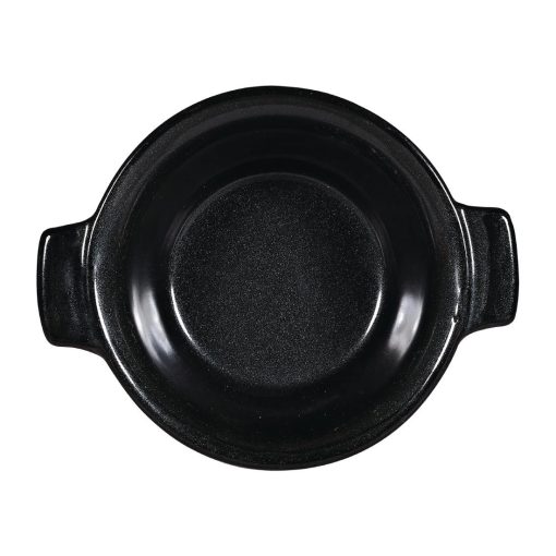 Churchill Black Igneous Stoneware Pie Dish 140mm (Pack of 6) (DY926)