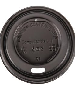 Fiesta Green Compostable Espresso Cup Lids 113ml / 4oz (Pack of 50) (DY982)