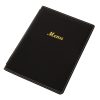 Olympia Faux Leather Menu Cover A4 Black (E221)