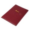 Olympia Faux Leather Menu Cover A4 Burgundy (E222)