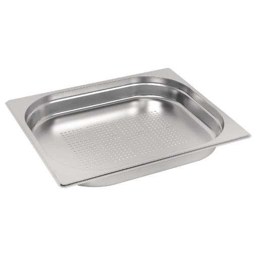 Vogue Stainless Steel Perforated 1/2 Gastronorm Pan 40mm (E698)
