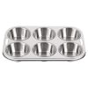 Vogue Stainless Steel Deep Muffin Tray 6 Cup (E714)