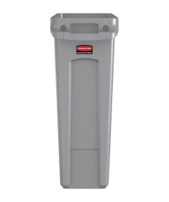 Rubbermaid Slim Jim Container With Venting Channels Grey 87Ltr (F649)