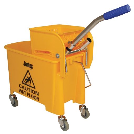 Jantex Kentucky Mop Bucket and Wringer 20Ltr Yellow (F951)